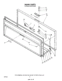 03 - Section parts for Whirlpool Freezer EH270FXSN00 from AppliancePartsPros.com