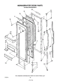 06 - Refrigerator Door parts for Kitchenaid Refrigerator KSRF26DSWHY0 from AppliancePartsPros.com
