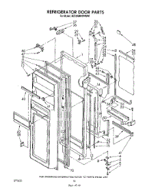 06 - Refrigerator Door parts for Whirlpool Refrigerator 3ED26MMXRWR0 from AppliancePartsPros.com