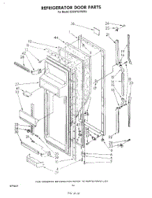 06 - Refrigerator Door parts for Whirlpool Refrigerator ED25PSXRWR0 from AppliancePartsPros.com