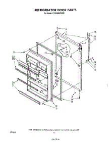 08 - Refrigerator Door parts for Whirlpool Refrigerator ET20GMXSW00 from AppliancePartsPros.com