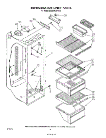 03 - Refrigerator Liner parts for Whirlpool Refrigerator ED20AKXSW00 from AppliancePartsPros.com
