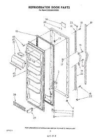 05 - Refrigerator Door parts for Whirlpool Refrigerator ED20AKXSW00 from AppliancePartsPros.com