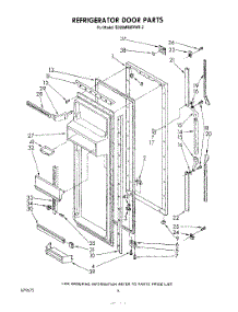 04 - Refrigerator Door parts for Whirlpool Refrigerator ED22MMXRWR2 from AppliancePartsPros.com