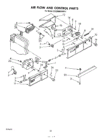 12 - Airflow And Control parts for Whirlpool Refrigerator ED22MMXRWR2 from AppliancePartsPros.com