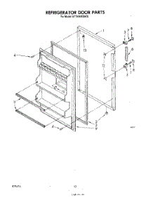 08 - Refrigerator Door , Not Illustrated parts for Whirlpool Refrigerator ET18SKRSW00 from AppliancePartsPros.com