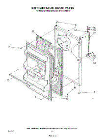 08 - Refrigerator Door parts for Whirlpool Refrigerator ET14JMYSN02 from AppliancePartsPros.com