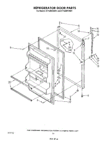 08 - Refrigerator Door parts for Whirlpool Refrigerator ET16JMXSW01 from AppliancePartsPros.com