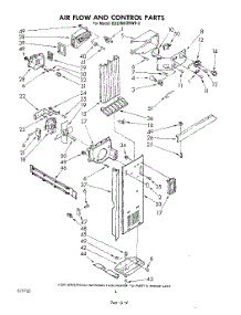 03 - Airflow And Control parts for Whirlpool Refrigerator ED22MKXRWR2 from AppliancePartsPros.com
