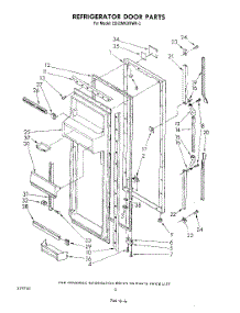 04 - Refrigerator Door parts for Whirlpool Refrigerator ED22MKXRWR2 from AppliancePartsPros.com