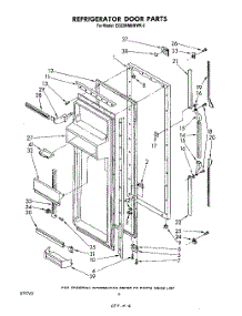 04 - Refrigerator Door parts for Whirlpool Refrigerator ED22MMXRWR3 from AppliancePartsPros.com