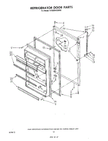 07 - Refrigerator Door parts for Whirlpool Refrigerator ET20EKXSW00 from AppliancePartsPros.com