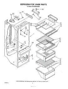03 - Refrigerator Liner parts for Whirlpool Refrigerator ED22PMXSW00 from AppliancePartsPros.com