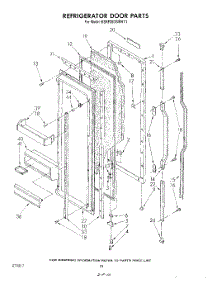 06 - Refrigerator Door parts for Kitchenaid Refrigerator KSRF26DSWHY1 from AppliancePartsPros.com