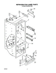 03 - Refrigerator Liner parts for Whirlpool Refrigerator ED22DWXTM00 from AppliancePartsPros.com