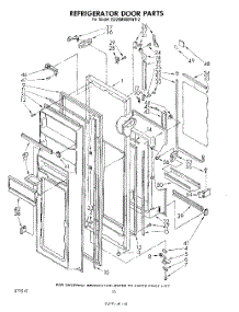 06 - Refrigerator Door parts for Whirlpool Refrigerator ED26MMXRWR2 from AppliancePartsPros.com