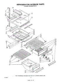 09 - Refrigerator Interior parts for Whirlpool Refrigerator ED26MMXRWR2 from AppliancePartsPros.com