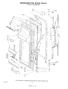 06 - Refrigerator Door parts for Whirlpool Refrigerator ED25SMXRWR2 from AppliancePartsPros.com