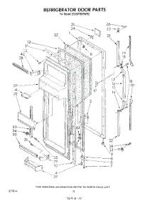 06 - Refrigerator Door parts for Whirlpool Refrigerator ED25PMXRWR2 from AppliancePartsPros.com