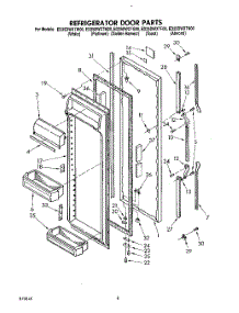 07 - Refrigerator Door parts for Whirlpool Refrigerator ED25DWXTM00 from AppliancePartsPros.com