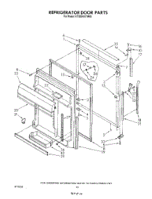07 - Refrigerator Door parts for Whirlpool Refrigerator ET20DKXTN03 from AppliancePartsPros.com