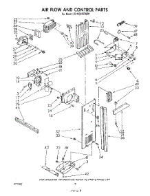 05 - Airflow And Control parts for Whirlpool Refrigerator ED19SKXRWR1 from AppliancePartsPros.com