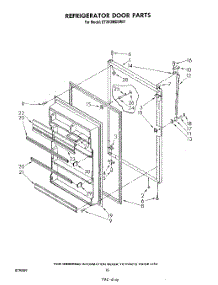 08 - Refrigerator Door parts for Whirlpool Refrigerator ET20GMXSW01 from AppliancePartsPros.com