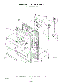 08 - Refrigerator Door parts for Whirlpool Refrigerator ET18HMXTG00 from AppliancePartsPros.com