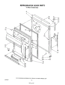 07 - Refrigerator Door parts for Whirlpool Refrigerator ET20DKXTG02 from AppliancePartsPros.com