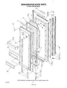 06 - Refrigerator Door parts for Kitchenaid Refrigerator KSRT26DTWH00 from AppliancePartsPros.com