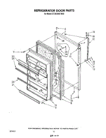 08 - Refrigerator Door parts for Whirlpool Refrigerator ET20GMXTW00 from AppliancePartsPros.com