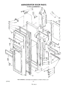 06 - Refrigerator Door parts for Whirlpool Refrigerator ED26MMXRWR4 from AppliancePartsPros.com