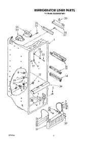 03 - Refrigerator Liner parts for Whirlpool Refrigerator ED22DWXTG01 from AppliancePartsPros.com