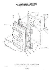 08 - Refrigerator Door parts for Whirlpool Refrigerator ET16JMYSF03 from AppliancePartsPros.com