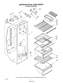 03 - Refrigerator Liner parts for Whirlpool Refrigerator ED20AKXSW01 from AppliancePartsPros.com