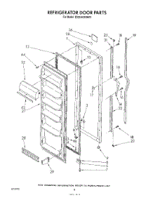 05 - Refrigerator Door parts for Whirlpool Refrigerator ED20AKXSW01 from AppliancePartsPros.com