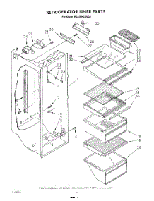 03 - Refrigerator Liner parts for Whirlpool Refrigerator ED20PKXSW01 from AppliancePartsPros.com