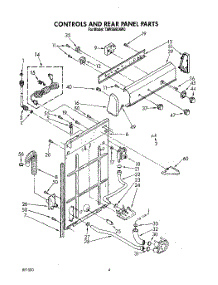 03 - Controls And Rear Panel parts for Whirlpool Washer TAWS690AG0 from AppliancePartsPros.com
