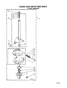 10 - Brake And Drive Tube parts for Whirlpool Washer TAWS690AG0 from AppliancePartsPros.com
