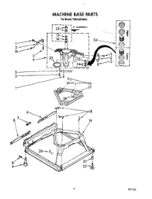 08 - Machine Base parts for Whirlpool Washer TAWL650AG0 from AppliancePartsPros.com