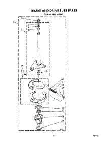 10 - Brake And Drive Tube parts for Whirlpool Washer TAWL650AG0 from AppliancePartsPros.com
