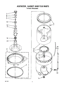 05 - Agitator, Basket And Tub parts for Whirlpool Washer TAWL650AN0 from AppliancePartsPros.com