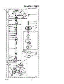 11 - Gearcase parts for Whirlpool Washer TAWL650AN0 from AppliancePartsPros.com