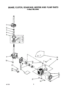 07 - Brake, Clutch, Gearcase, Motor And Pump parts for Whirlpool Washer TAWL670AG0 from AppliancePartsPros.com