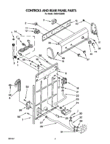 03 - Controls And Rear Panel parts for Whirlpool Washer RAB4132AG0 from AppliancePartsPros.com