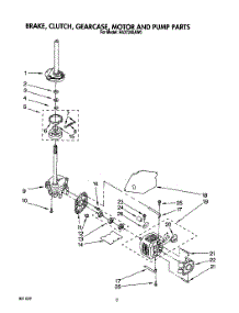 07 - Brake, Clutch, Gearcase, Motor And Pump parts for Whirlpool Washer RAX7245AG0 from AppliancePartsPros.com