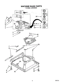 08 - Machine Base parts for Whirlpool Washer LSR5233AG0 from AppliancePartsPros.com