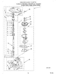 08 - Gearcase parts for Whirlpool Washer LXR9245EQ1 from AppliancePartsPros.com