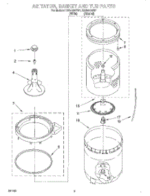 03 - Agitator, Basket And Tub parts for Roper Washer RAB4232EW1 from AppliancePartsPros.com