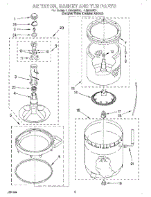 03 - Agitator, Basket, And Tub parts for Whirlpool Washer LLR8233EZ1 from AppliancePartsPros.com